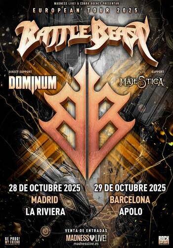 Battle Beast + Dominum + Majestica en España